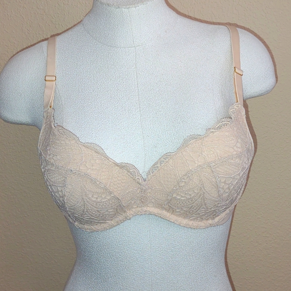 Lively Lace No Wire Push-Up Bra Size 34B